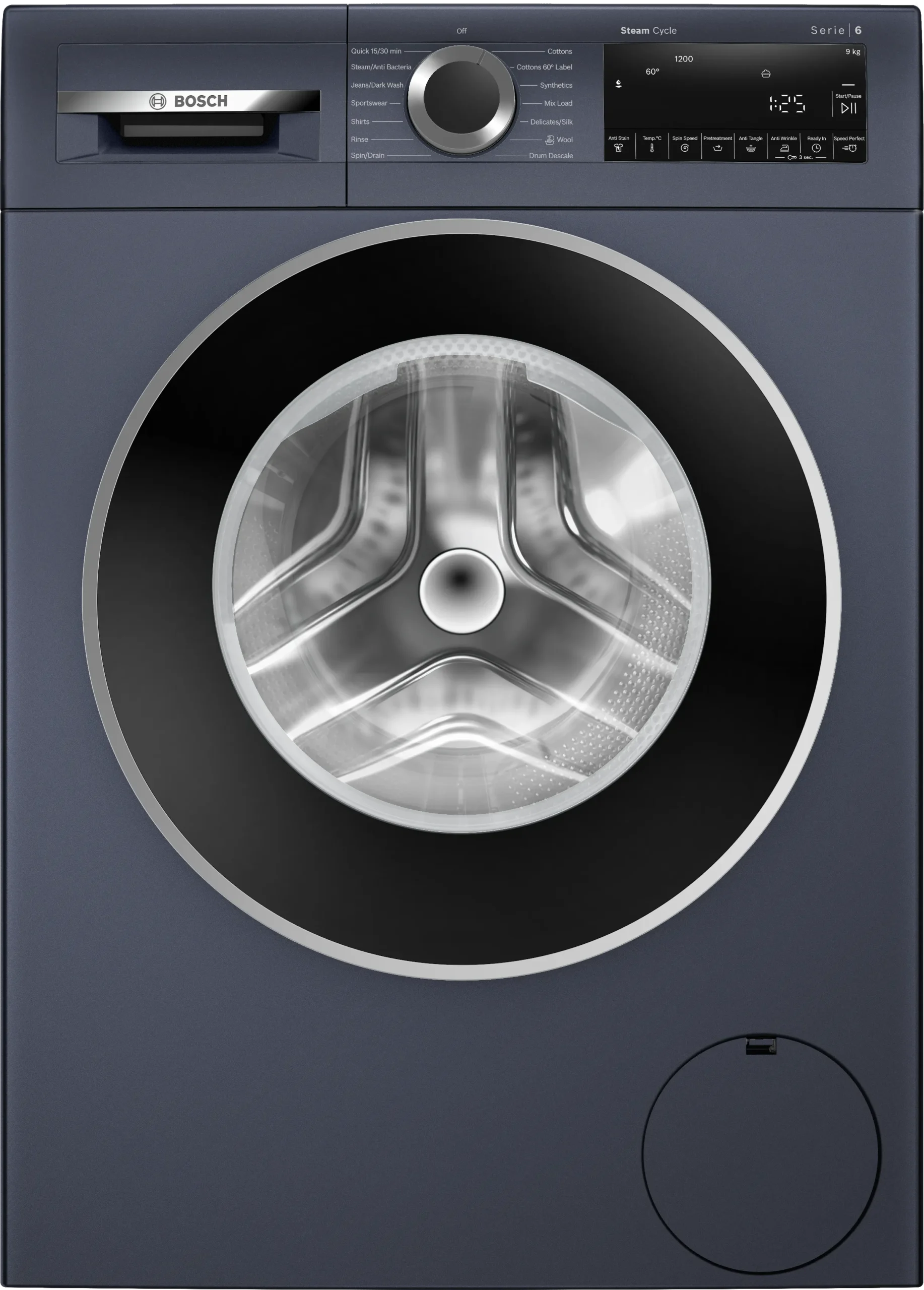 Series 6 washing machine, front loader 9 kg 1200 rpm